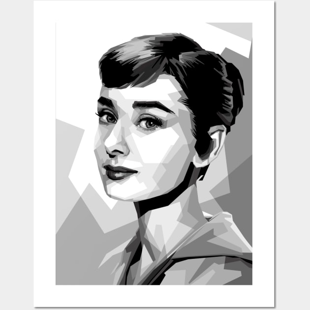 Audrey Hepburn Wall Art by Madiaz